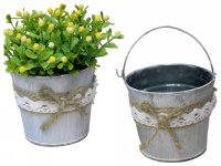 Galvanised Planters